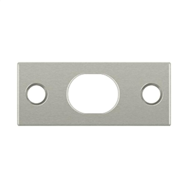 SP12EFB15 Strike Plate For 12 Extension Flush Bolt Brushed Nickel, 10PK